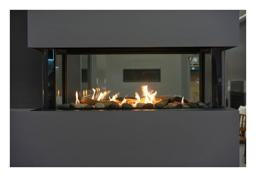 Sierra Flame Lyon – 4 Sided See Through Gas Fireplace
