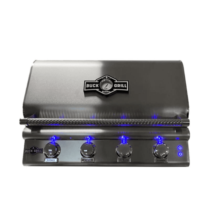 Buck Grill 4-Burner 32" Gas Grill With Portable Cart