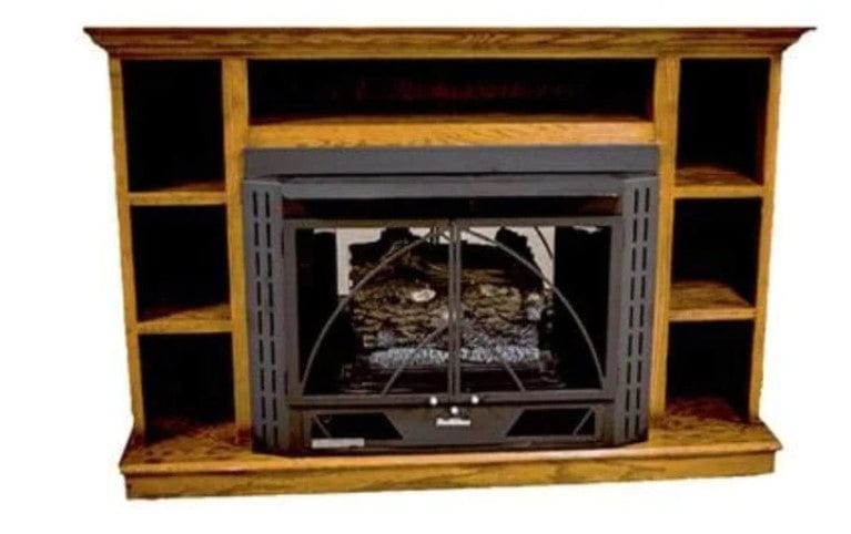 Buck Stove Prestige Bookcase Mantel Accessory for Model 34, Model 329, Model 384 Gas Stove