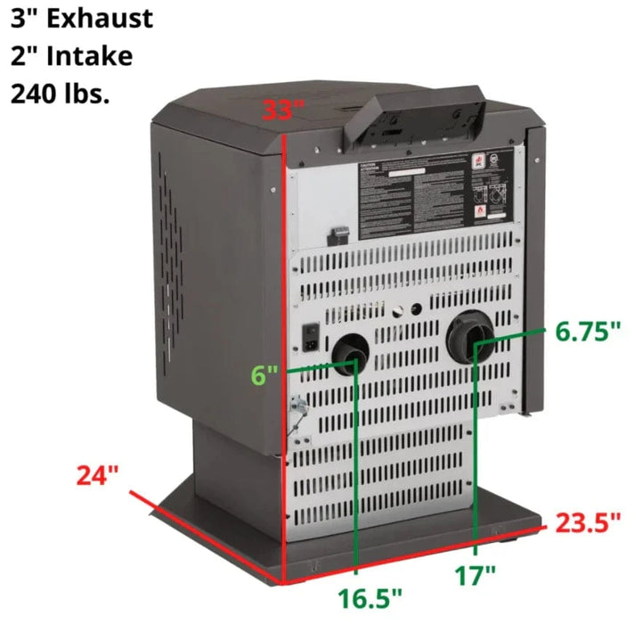 ComfortBilt HP21 Pellet Stove - Black