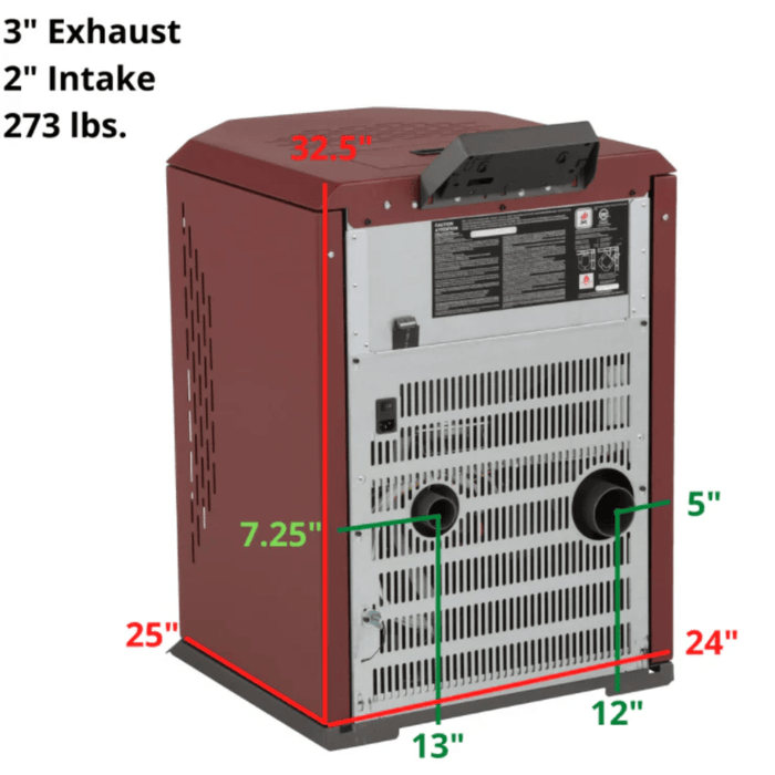 ComfortBilt HP22 Pellet Stove with Auto Ignition Brown