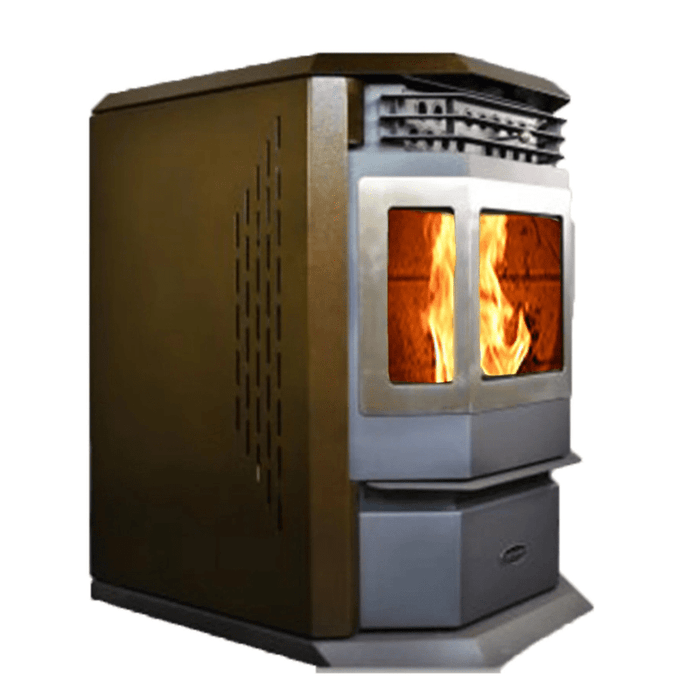 ComfortBilt HP22-SS Pellet Stove - Black with Stainless Steel Trim