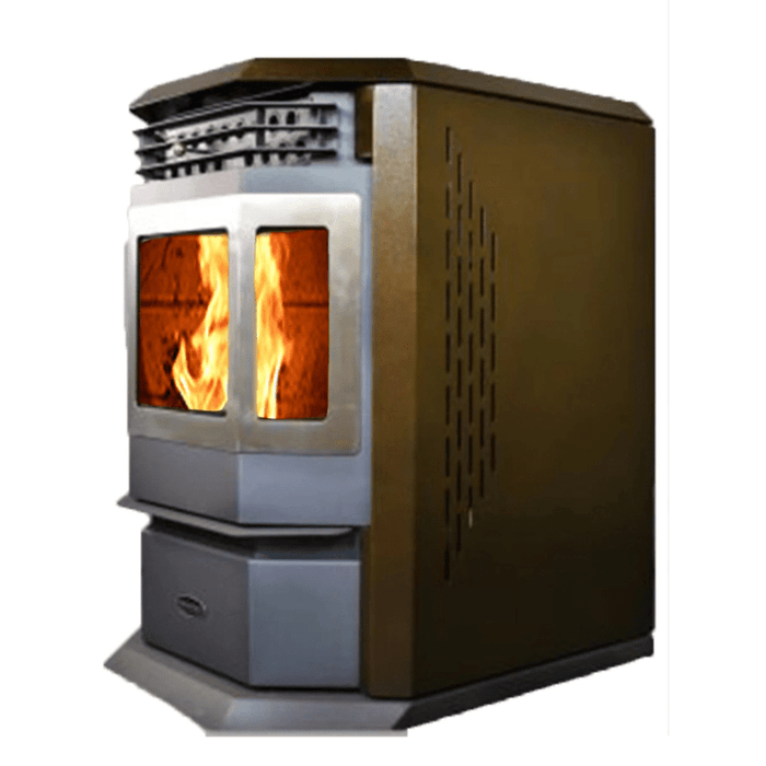 ComfortBilt HP22-SS Pellet Stove - Black with Stainless Steel Trim