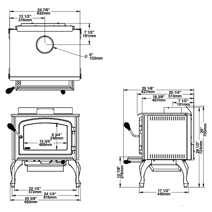 Drolet Columbia II Wood Stove