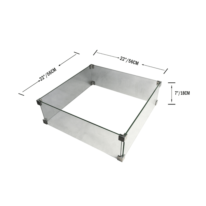 Elementi Fire Table Wind Screen