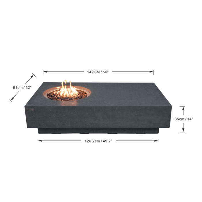 Elementi Metropolis Fire Table