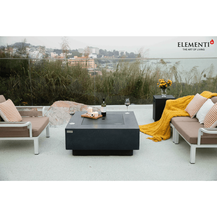 Elementi Plus Bergen Fire Table Dark Gray