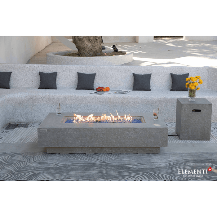 Elementi Plus Riviera Fire Table Light Gray