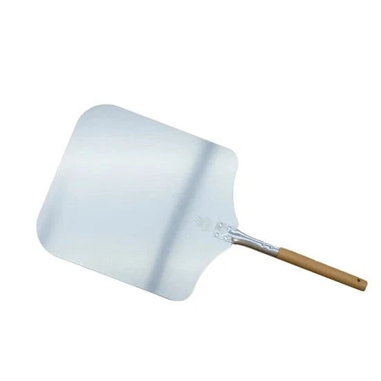 WPPO Traditional Aluminum Pizza Peel with Wooden Handle 12" x 26"