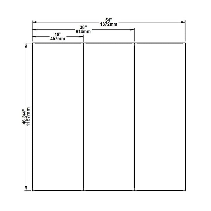 54" x 46" Modular Floor Protection System