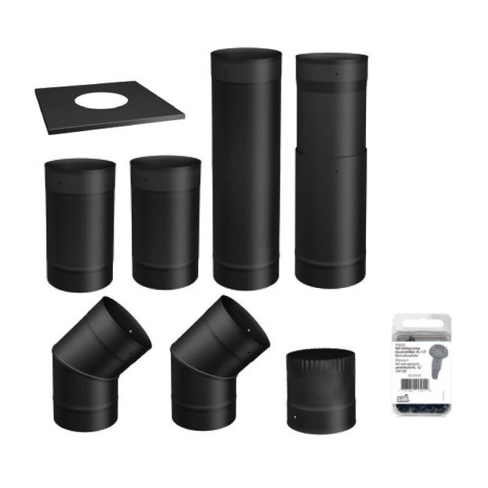 6" To-The-Wall Single Wall Pipe Kit