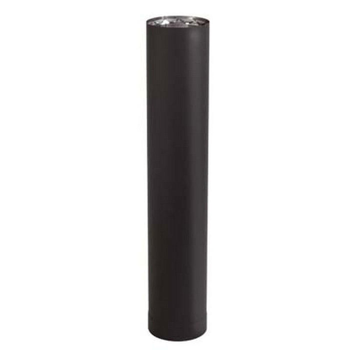 6'' X  6''L Vortex Double Wall Black Pipe
