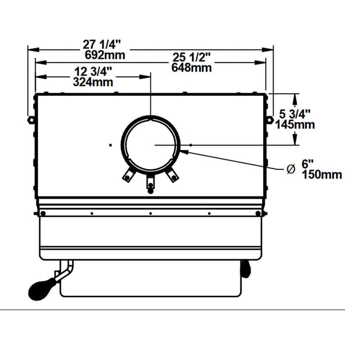Drolet Escape 1500-I Wood Insert With Faceplate
