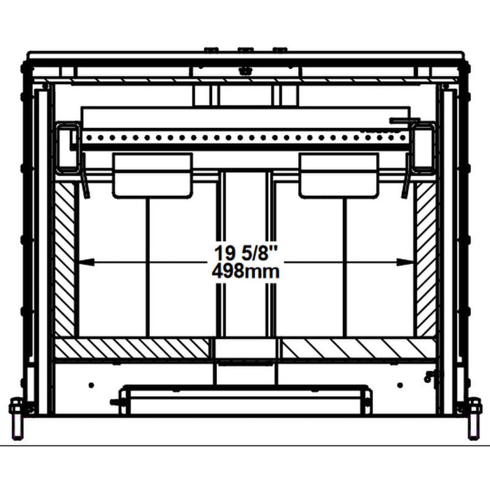 Drolet Escape 1500-I Wood Insert With Faceplate