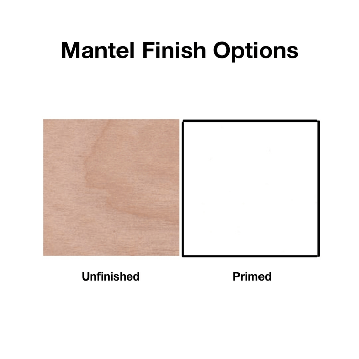 Empire Profile Wood Flush Mantel Shelf