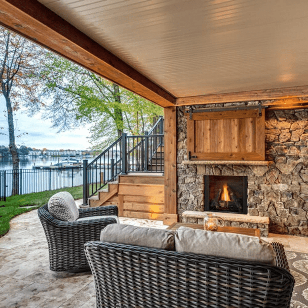 Majestic Courtyard 36-Inch/42-Inch Vent-Free Outdoor Natural Gas Fireplace