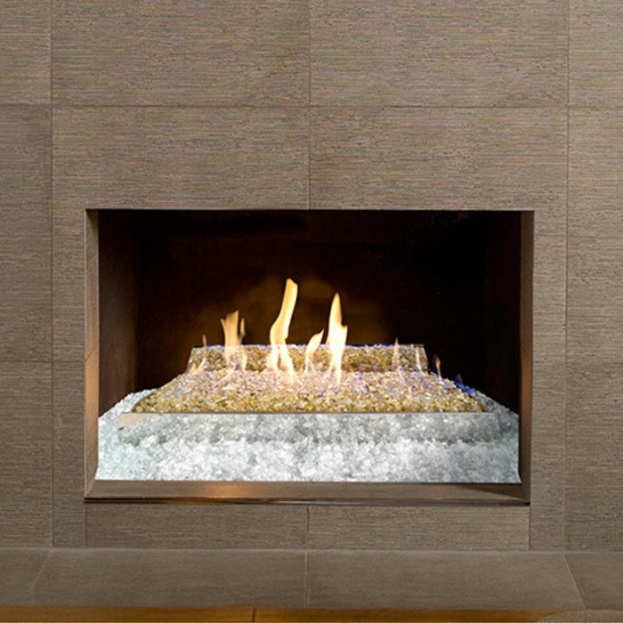 Real Fyre Contemporary 18-Inch Vent-Free Gas Fire Glass Set Insert