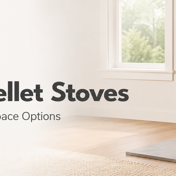 Compact pellet stove in a modern small home – FYRE Direct small pellet stove guide