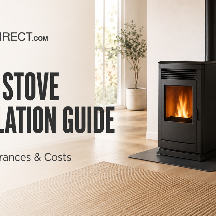Pellet stove installation with wall venting – FYRE Direct installation guide