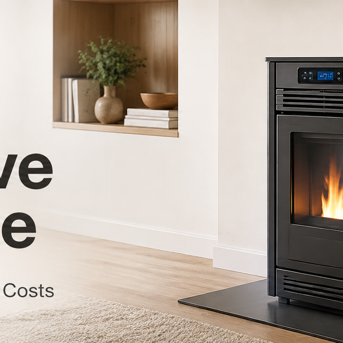 Pellet stove in a modern living room – FYRE Direct Pellet Stove Cost Guide