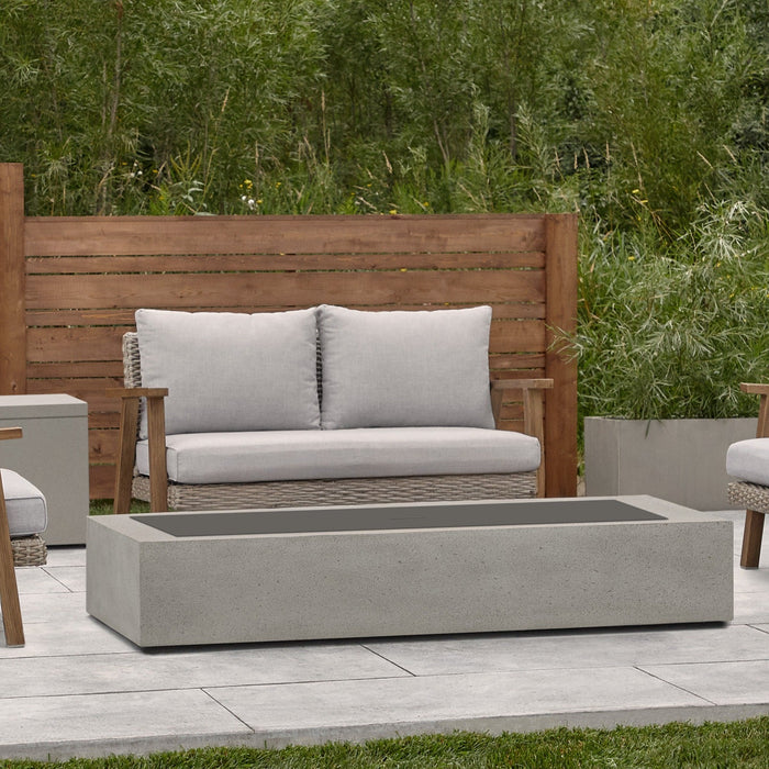 La Valle Large Rectangle Lid in Smokestone (1591LP)