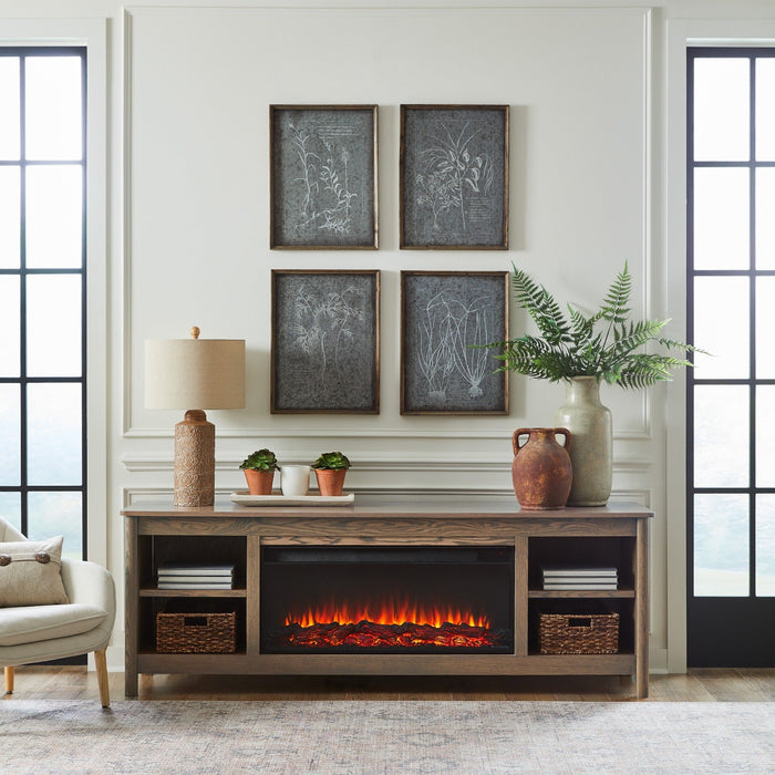 Rowan TV Stand Antique Oak