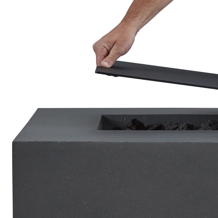 Estes Square Aluminum Fire Table Lid