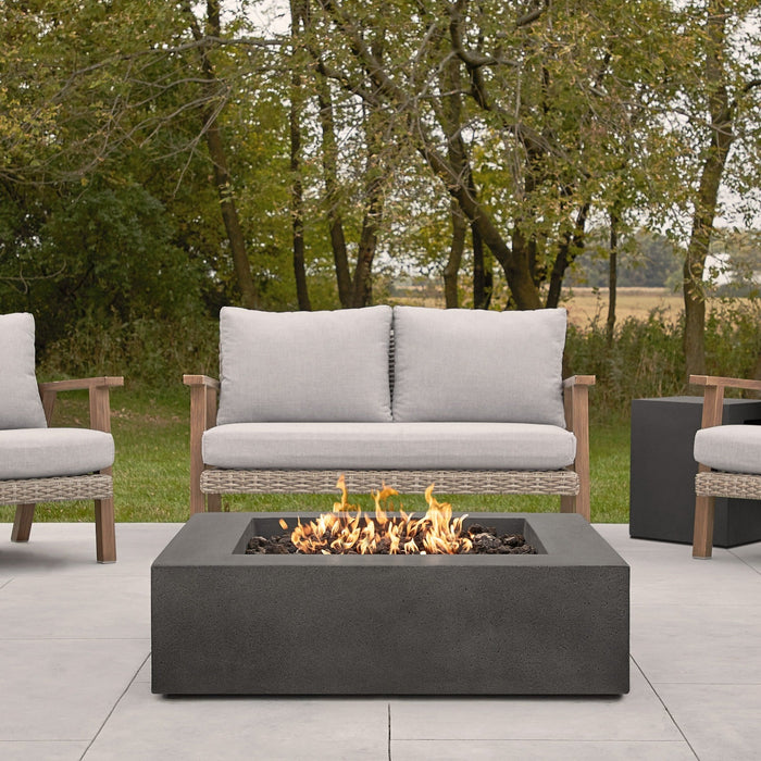 La Valle Low Square Propane Fire Table