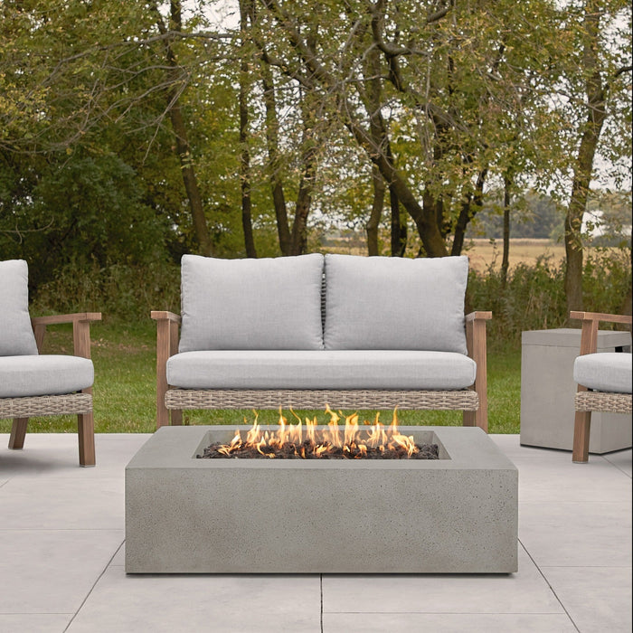 La Valle Low Square Propane Fire Table