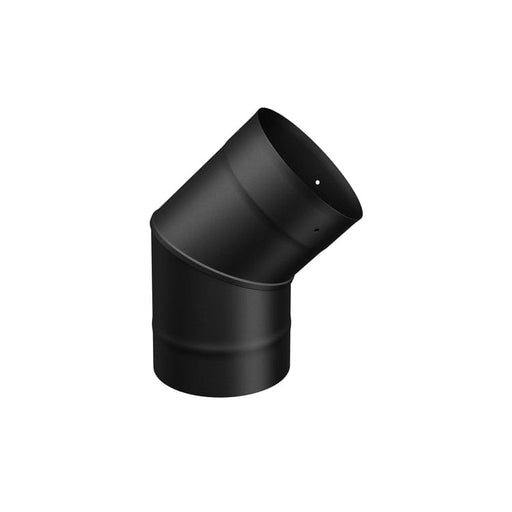 45° Elbow Single Wall Black Pipe - 8"Ø