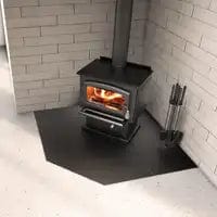 54 Inch Corner Hearth Pad for Wood Burning and Pellet Stoves