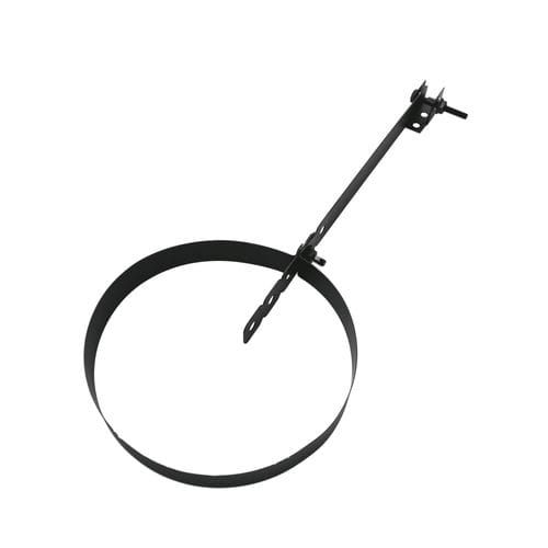 6" Vortex Double-Wall Black Stove Pipe Ceiling Hanger
