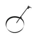 6" Vortex Double-Wall Black Stove Pipe Ceiling Hanger