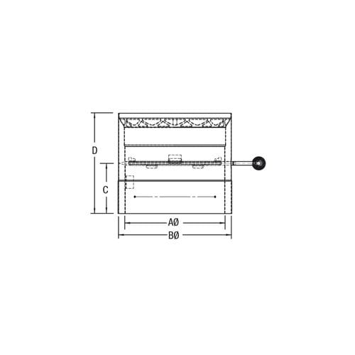 6" Vortex Double-Wall Black Stove Pipe Damper Section