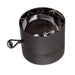 6" Vortex Double-Wall Black Stove Pipe Damper Section