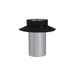 6" Vortex Double-Wall Black Stove Pipe Masonry Adapter