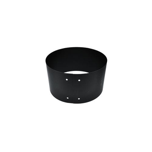 6" Vortex Double-Wall Black Stove Pipe Wall Finishing Band (Trim Plate)