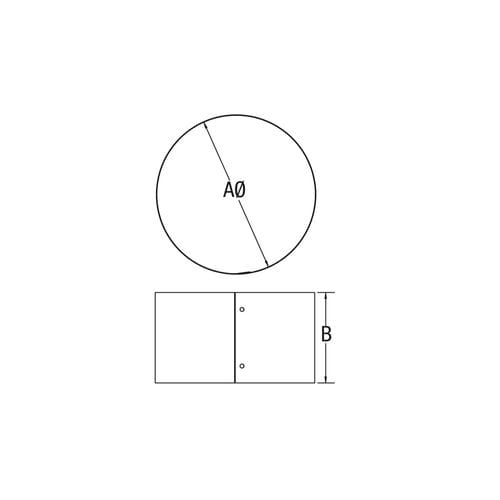 6" Vortex Double-Wall Black Stove Pipe Wall Finishing Band (Trim Plate)