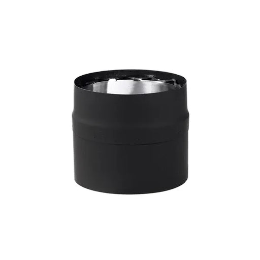 6" x 12" Vortex Double-Wall Black Stove Pipe Slip Section
