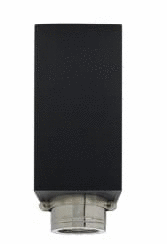 6" x 24" Ventis Class-A All Fuel Chimney Painted Black Clamp Square Ceiling Support - VACCS2406C