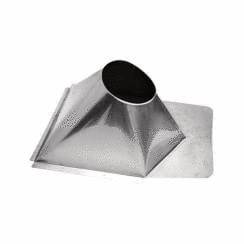 8" Ventis Class-A Galvanize 0/12-6/12 Non-Vented Roof Flash w/ Storm Collar - VAFNVMR0806