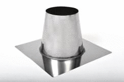 8" Ventis Class-A Galvanized 7/12-12/12 Pitch Non-Vented Roof Flashing - VAFNV0812