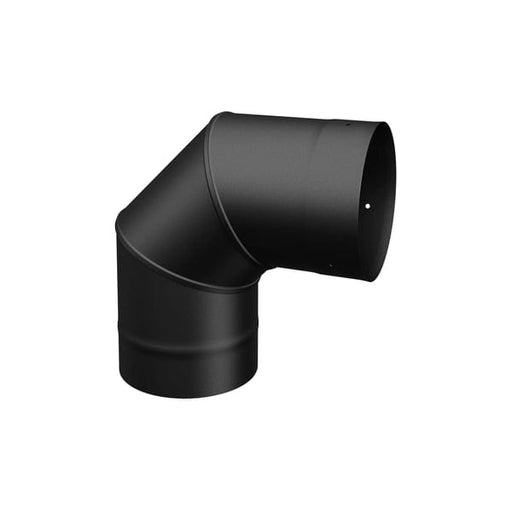 90° Elbow Single Wall Black Pipe - 8"Ø