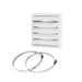 Osburn 5 inch air intake termination with clamps AC01297