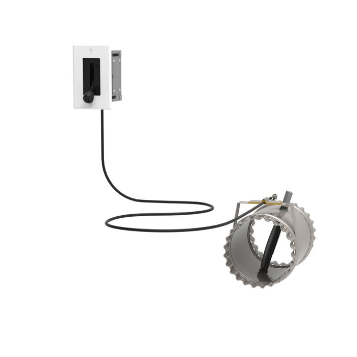 4 inch fresh air intake register with airtight damper AC01347