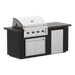 Videl 84" Alta-I Complete BBQ Island — Powder Coated