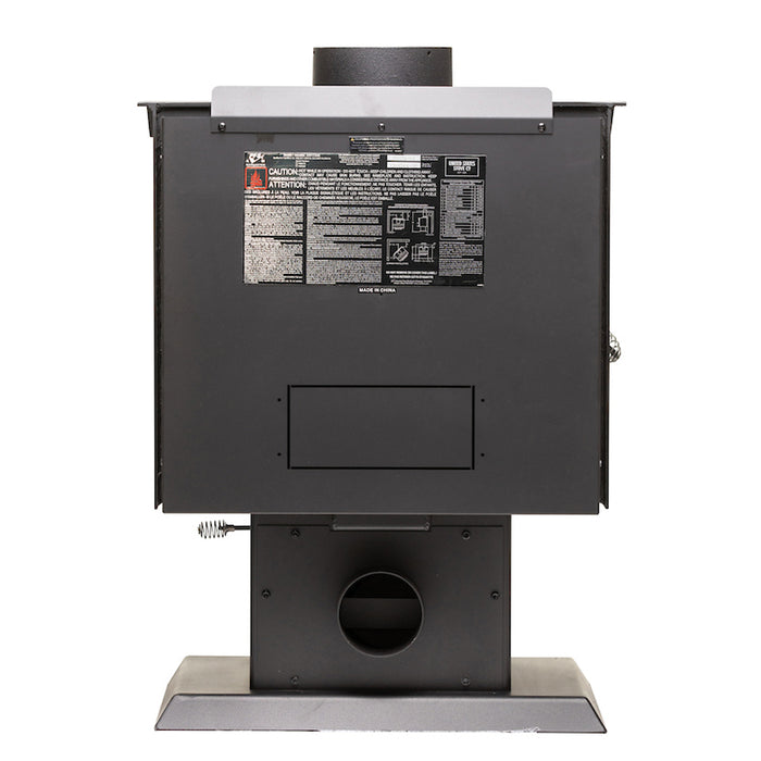 Ashley Hearth AW1120E-P 1,200 Sq Ft EPA Certified Wood Stove — back