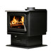 Ashley Hearth AW2520E-P 2,500 Sq Ft EPA Wood Stove with Pedestal — left angle