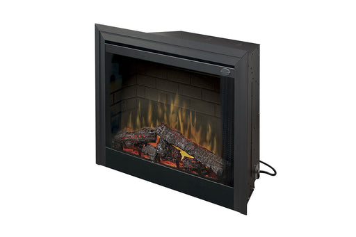 Dimplex BF Series built-in electric firebox, three-quarter view