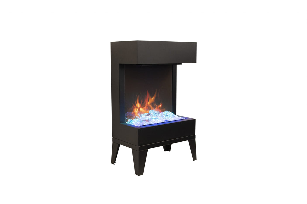 Amantii Cube 2025WM Lumina Freestand Electric Fireplace - flame detail